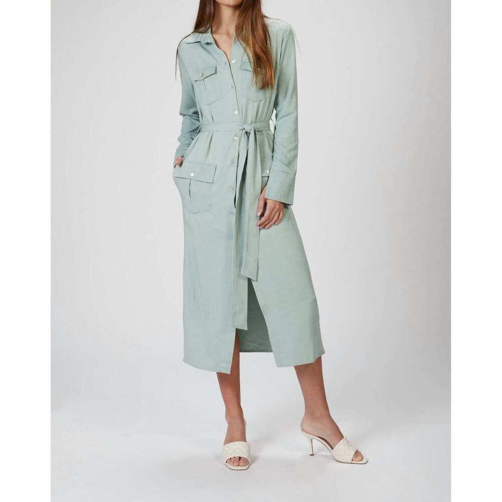 NEW THE LINE BY K bree trench dress in spirulina